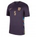 Maillot de foot Angleterre John Stones #5 Extérieur vêtements Europe 2024 Manches Courtes